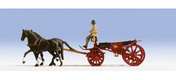 NOCH 37700 Calèche + cheval & personnage